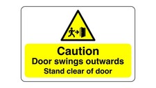 Achtung Tür schwingt nach