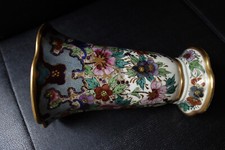 Königszelt alte Blumenvase handbemalt 24 cm hoch von 1930