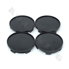 NEU 4x Universal Schwarz Felgendeckel Nabenkappen Nabendeckel 60/55mm Radkappe 