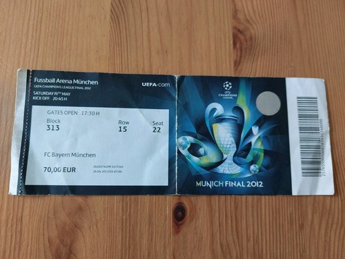 Used ticket uefa champions - ticket,