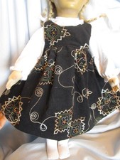 FOLKLOREKLEID toller Stickereistoff - paßt KK-Puppe 52 Ilsebill UVP 26,90 Euro