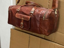 Reisetasche aus Leder, Reisegepäck, Wochenendtasche, Vintage, Original