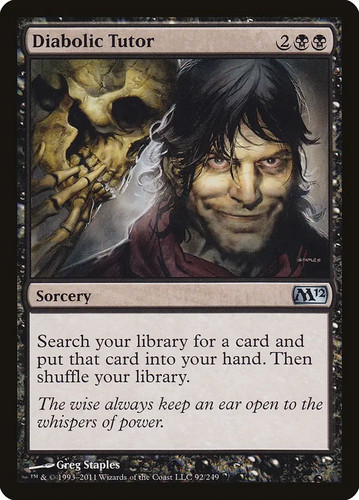 Diabolic tutor nm set - tutor, (ex/nm