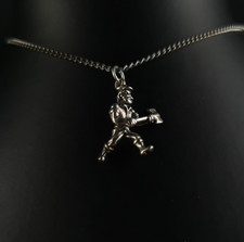 Charm Anhänger Sterlingsilber Waldarbeiter mit Axt - Beruf & Hobby Silver 