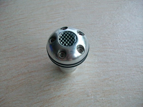 Alu schaltknauf mit - alu,