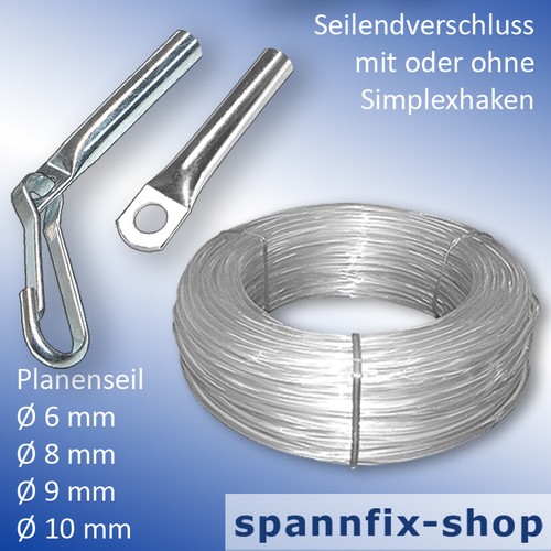 Planenseil transparent