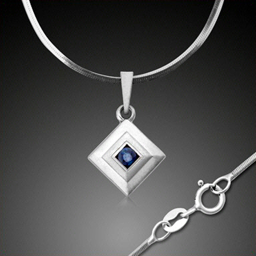 Echt weißgold collier - weißgold,