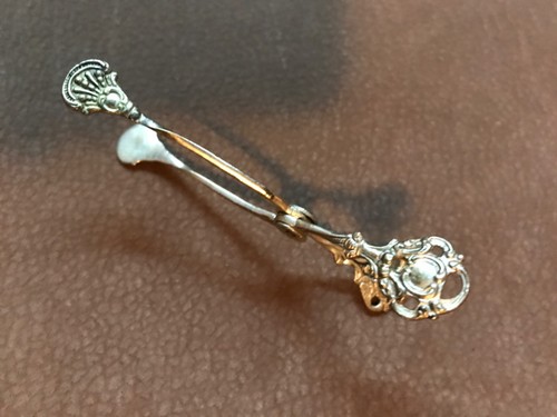 Zuckerzange 830er silber - zuckerzange,