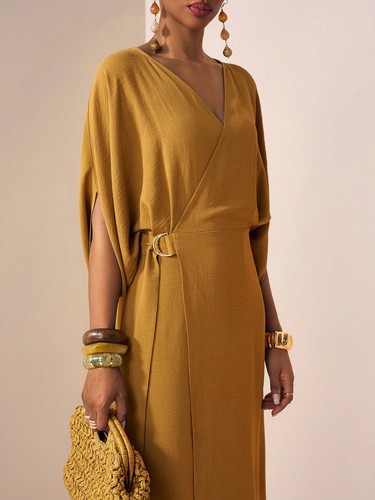 Elegantes damen maxikleid aus - elegantes,