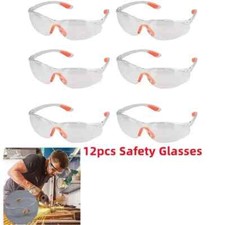 12x Schutzbrille Anti-Beschlag & Anti-Kratz Augenschutz Arbeits-/Laborbrille DHL