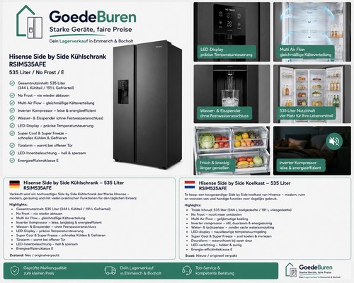 Kühlschrank side - side, 535