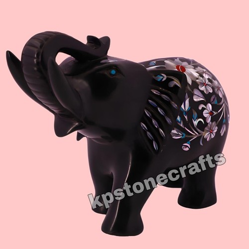 Elefant figur aus schwarzem - elefant,