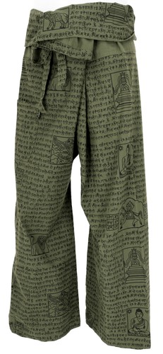 Thai fischerhose mit mantra - mit,
