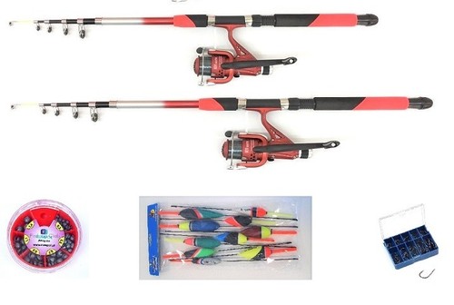 40 angelset angelrute - 2x,