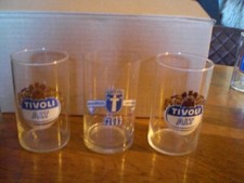 Brauerei Bier alte Biergläser Tivoli Krefeld 0,2 l 3 verschiedene