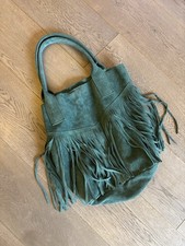 Wildleder-Fransentasche Im