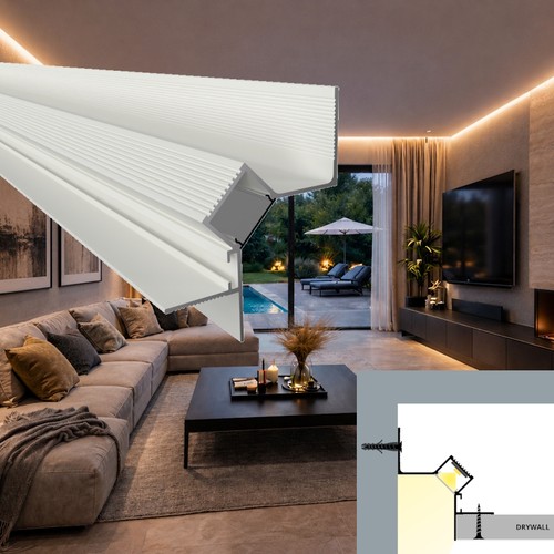 Led alu trockenbau - alu, profil