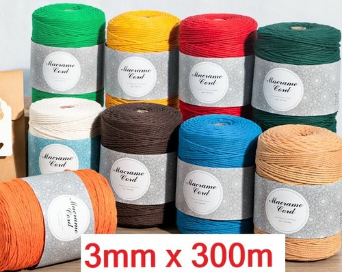 Makramee garn 3mm 300m - x,