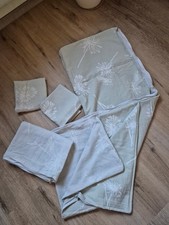 4teil. Wende Bettwäscheset  Mintgrün mit Motiv   100% Baumwolle  ca 180 x 130cm