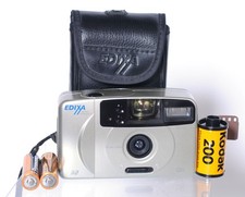 Edixa Auto Vision II point and shoot analoge Kamera m. Film, Batterie und Tasche