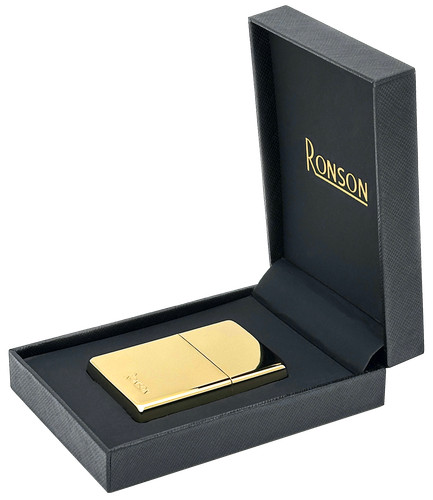 Ronson gold polshed - ronson,
