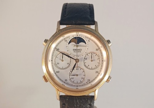 Seiko chronograph moon - chronograph, phase