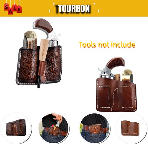 Tourbon leder revolver belt - revolver,