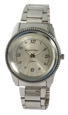 Alain Miller Herrenuhr silberfarbend mit Gliederarmband SAM65