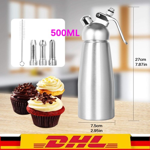 Edelstahl sahnespender 500ml - sahnespender,