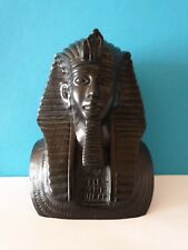 Pharaonen Büste aus Schwarzem Stein.