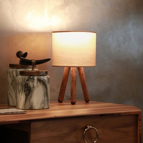 Tischleuchte preston holz - preston,