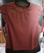 Schokobraunes Croptop  Gr.L  (