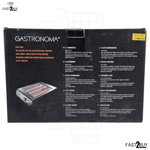 Gastronoma flachtoaster 900w - gastronoma,