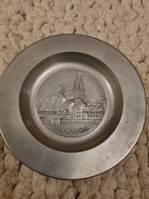 kleiner Zier- oder Wandteller aus Zinn: "Regensburg"