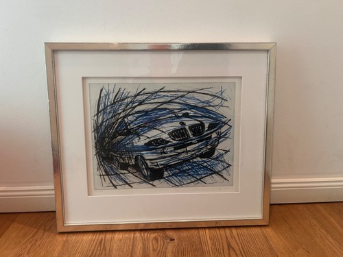 Bmw 1er handzeichnung unikat - bmw,