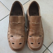 Rieker Slipper luftig braun kombi Herren Slipper in Braun Sommerschuhe 