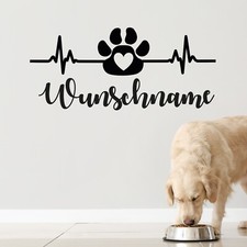 Hundename Wandtattoo Name