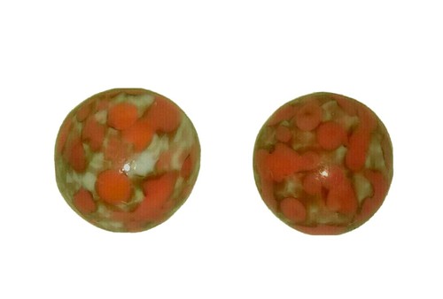Glas rot weiß grau marmoriert