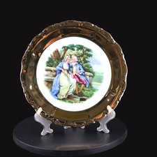 Teller Waldershof Porzellan | Dekorativer Tafelgeschirr Teller mit 22K Goldrand