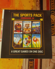 The Sports Pack (Prism Leisure 1990) Commodore 64 (Disk, Manual, Cover) works