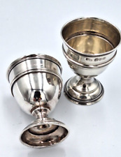 Antiker Silber 2 Vodkabecher/Schnapsbecher, 925er Silber 1922 Chester