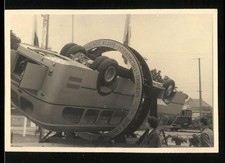 Fotografie Verkehrs-Ausstellung München 1953, Klatte Bus, Omnibus mit selbsttra 