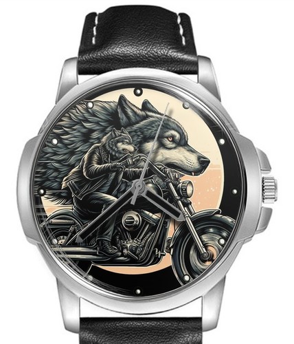 Wolf biker reiten - reiten, fahrrad