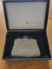 Edle Vintage Handtasche*Glas Kristalle* 70er Jahre* orig. Verpackung* Tschechien