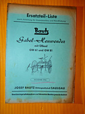 1954 BAUTZ gabel heuwender GW