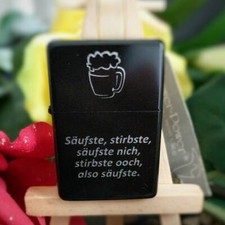 Gravur Feuerzeug Trinkspruch