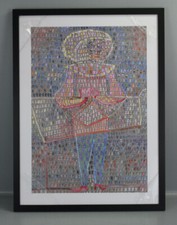 Paul Klee Junge im Kostüm Boy in Fancy Dress Poster gerahmt Bild 60 x 80cm L3-PK