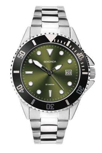 Sekonda herrenuhr mit grünem - sekonda,