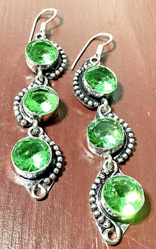 Grüner amethyst edelstein - ,