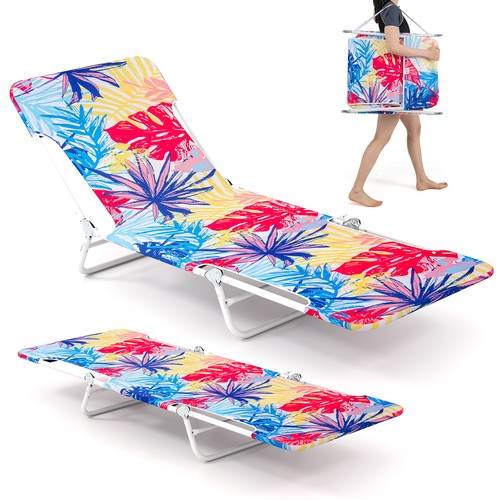 Strandliege klappbar 2er set - strandliege,
